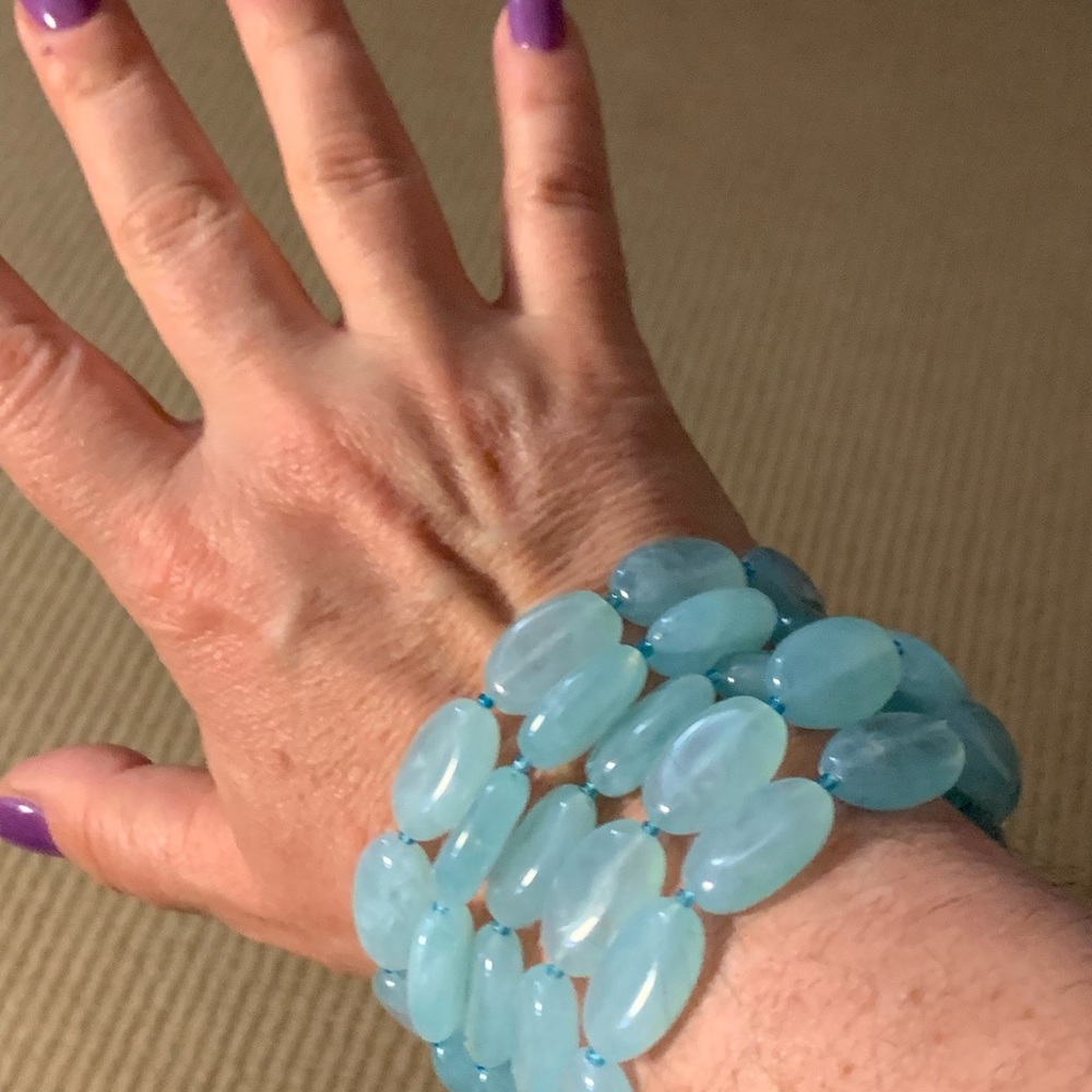 Blue stone bracelet